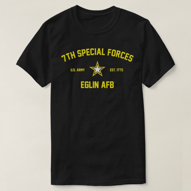 7th Special Forces Group Eglin AFB  T-Shirt (Design Front)