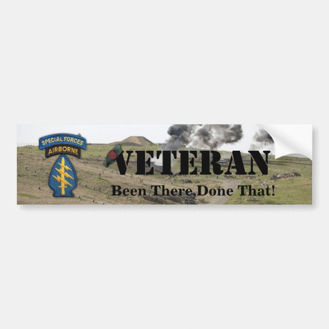 7th special forces group flash bumper sticker (Front)