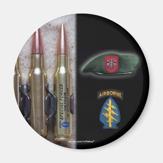 7th special forces group patch vietnam magnet vet (Front)