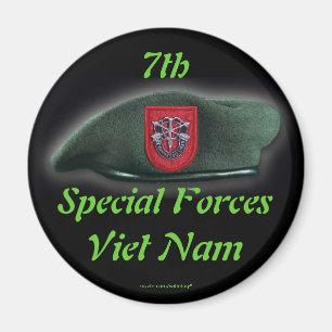7th special forces veterans  Green Berets  Magnet