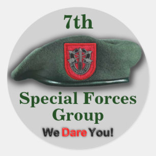 7th Special forces veterans vets flash Sticker