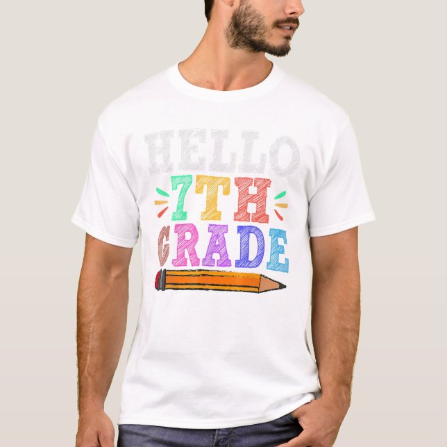 7th Third Grade Teacher Funny T-Shirt (Front)