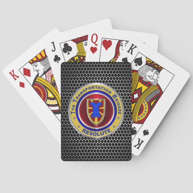 7th Transportation Brigade Expeditionary  Playing Cards (Back)