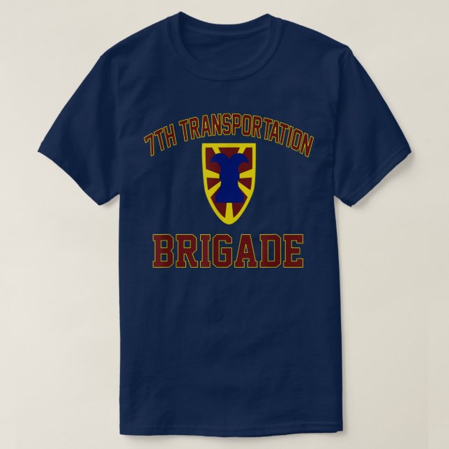 7th Transportation Brigade Veteran Fathers Day Vet T-Shirt (Design Front)