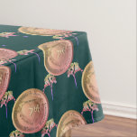 7th Wedding Anniversary Fresia MedallionTablecloth Tablecloth<br><div class="desc">Trying to find that unique 7th wedding anniversary tablecloth with a touch of the romantic? Then perhaps my original coppery heart medallion and fresia design printed on Zazzle's custom tablecloths will be just the gift you're looking for!</div>