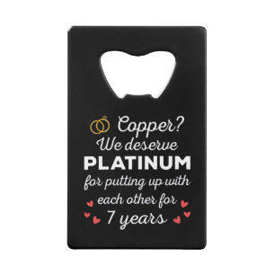 7th Wedding Anniversary I - Copper Funny Couple