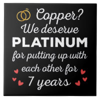 7th Wedding Anniversary I - Copper Funny Couple