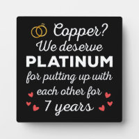 7th Wedding Anniversary I - Copper Funny Couple