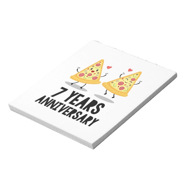 7th Wedding Anniversary Notepad (Rotated)