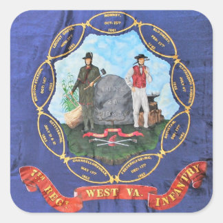 7th West Virginia Infantry  Square Sticker