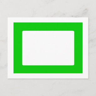 7X5 Card with Round Inside Conors Transp Green