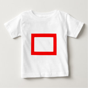 7X5 Card with Round Inside Conors Transp Red Baby T-Shirt