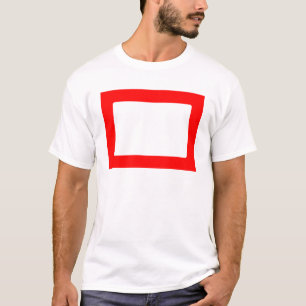 7X5 Card with Round Inside Conors Transp Red T-Shirt