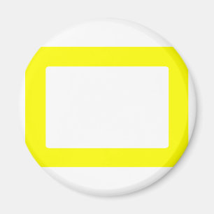 7X5 Card with Round Inside Conors Transp Yellow Magnet
