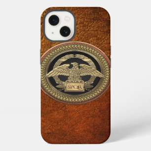 [800] Gold Roman Imperial Eagle on Gold Medallion iPhone 13 Case