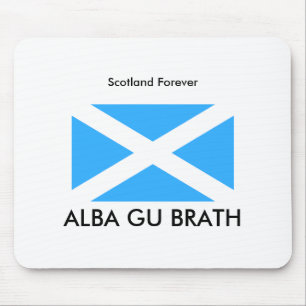800px-Flag_of_Scotland_%28traditional%29, ALBA ... Mouse Pad