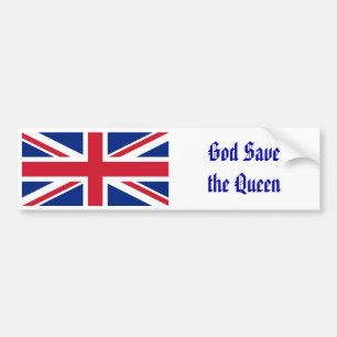800px-Flag_of_the_United_Kingdom_svg, God Save ... Bumper Sticker