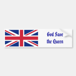 800px-Flag_of_the_United_Kingdom_svg, God Save ... Bumper Sticker