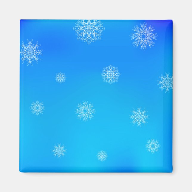 8024Snow Flake Pattern Magnet (Front)