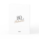 80 and Fabulous Elegant Black Birthday Photo