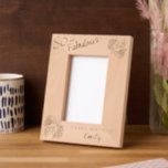 80 and Fabulous Foliage 80th Birthday Etched Frames<br><div class="desc">80 and Fabulous Foliage 80th Birthday Etched Frames. "80 and fabulous" text "Happy birthday" and name. The frame has a beautiful foliage in the corners.</div>