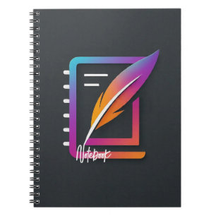 80 Black & White Lined Pages Notebook