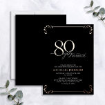 80 & Fabulous Black Rose Gold Calligraphy Birthday<br><div class="desc">It's your special birthday, and it's time to celebrate! Do you want to throw the best bash in town? Make sure it starts off with the highest of style with this 80 & Fabulous Black & Real Rose Gold Foil Calligraphy Birthday Invitation. It will be sure to set the tone...</div>
