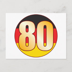 80 GERMANY Gold Postcard