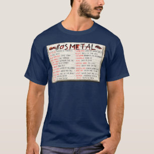 80 Heavy Metal Cassette Tape T-Shirt
