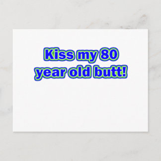 80 kiss my butt postcard