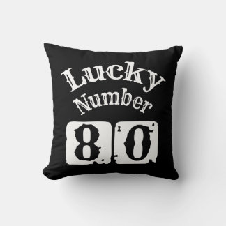 80 - Lucky Number 80 Luck Cushion