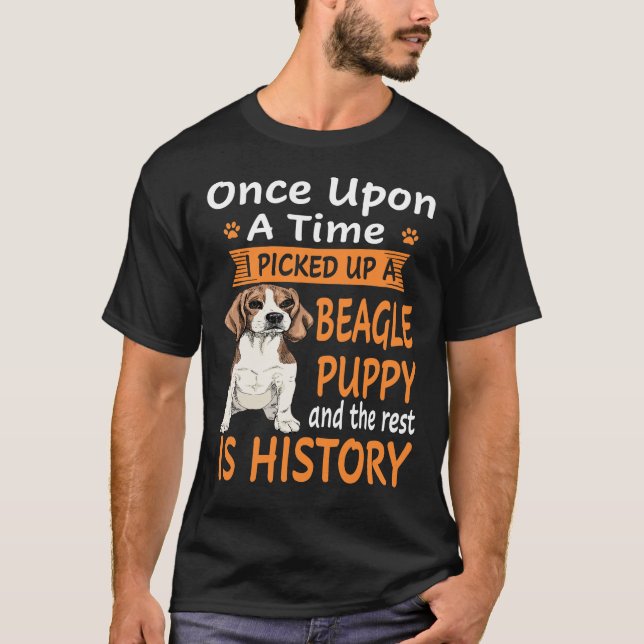 80 One Upon A Time -  Beagle Puppy T-Shirt (Front)