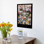 80 Photo Collage Personalised Family Typography Foil Prints<br><div class="desc">80 Photo Collage Personalised Family Typography template - Personalised print with real foil detail,  choose between gold and silver.  Add your own eighty photographes and text - change the text to suit your requirements - personalised gifts ideas from Ricaso</div>