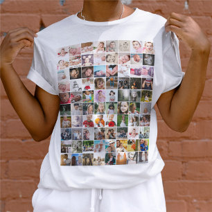 80 Photo Template Personalised Collage T-Shirt