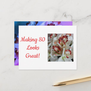 80 Quote Humour Orchids Photo Postcard