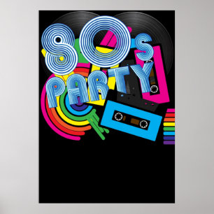 80 Retro Party Poster