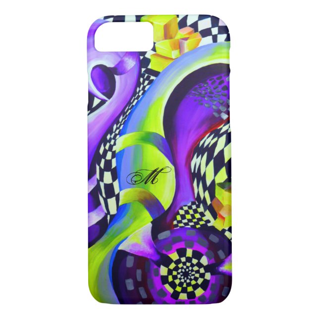 80 s Art Deco Geometric Pattern Case-Mate iPhone Case (Back)