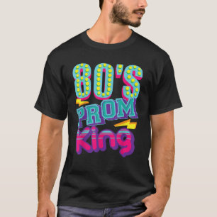 80 s Prom King Funny Disco Throwback Nostalgic Gif T-Shirt