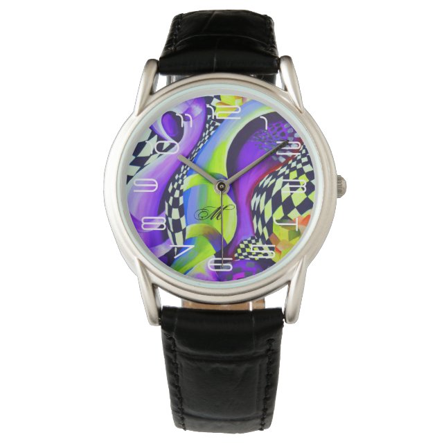 80`s Retro Geometric Pattern Watch (Front)