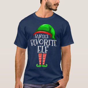 80 Santas Favourite Elf Group Matching Family Chri T-Shirt