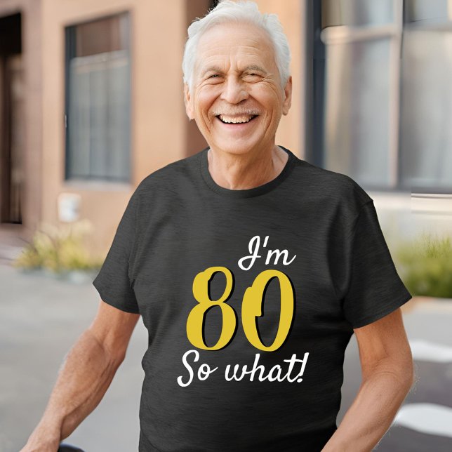80 so what Funny Inspirational Quote 80th Birthday Tri-Blend Shirt (Creator Uploaded)