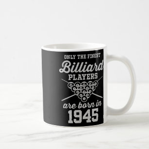 80 Year Old Pool Player 80th Birthday Billiards Coffee Mug