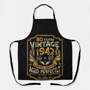 80 Year Old Vintage 1942 80th Birthday Apron
