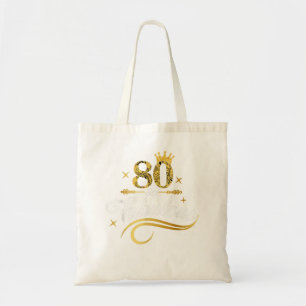 80 Years Old Gifts 80 & Fabulous 80th Birthday Que Tote Bag