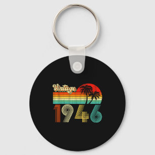 80 Years Old Vintage Born In 1946 Funny 80th Birth Key Ring