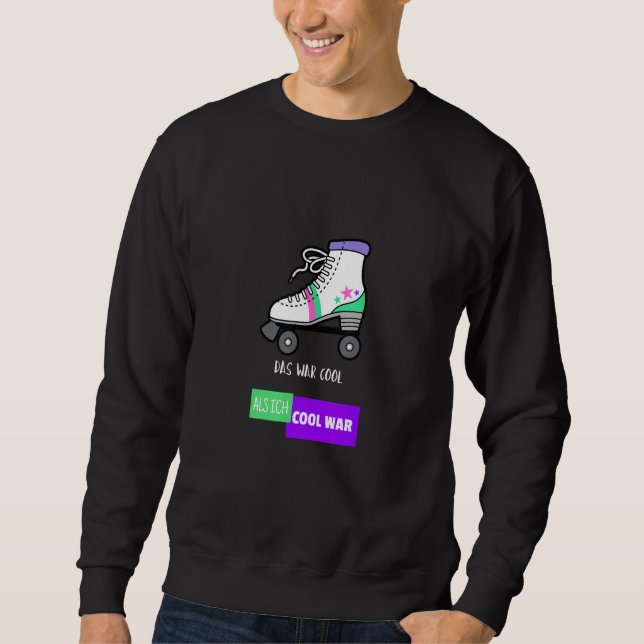 80er 90er Jahre Party Klamotten  Disco Roller Roll Sweatshirt (Front)