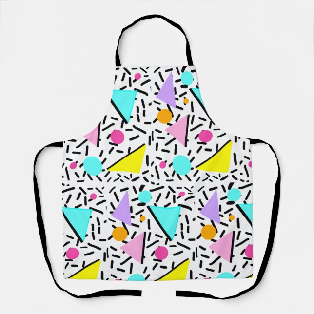 80s, 90s background  apron (Front)