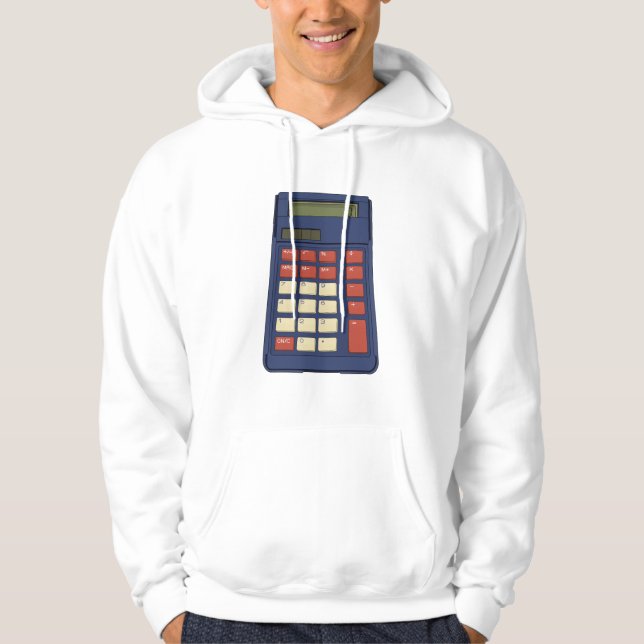 80's 90's Calculator Math School Nostalgia Hoodie (Front)