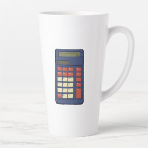 80's 90's Calculator Math School Nostalgia Latte Mug
