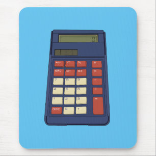80's 90's Calculator Math School Nostalgia Mouse Pad